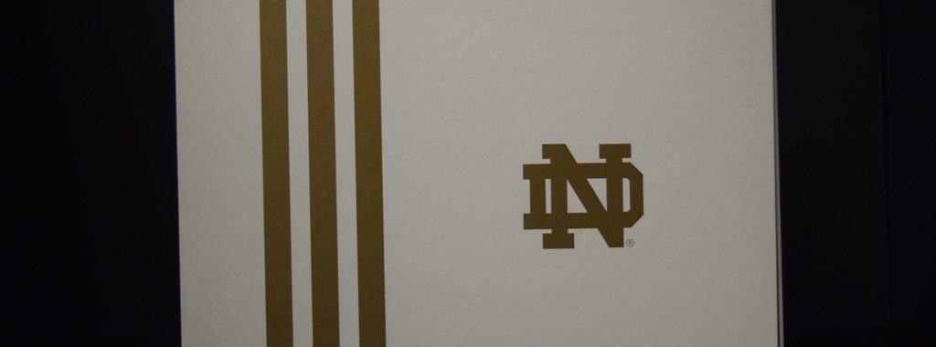 Notre Dame ADIDAS Limited Edition Shoe Box