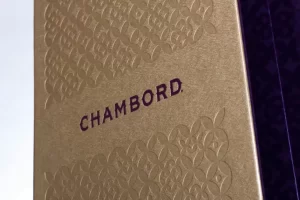 Gold packaging with "Chambord" text embossed.