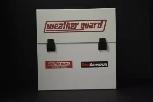 White box with Weather Guard and Red Armour.