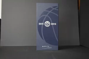 Dark blue box with basketball design. Dark blue box with basketball design.