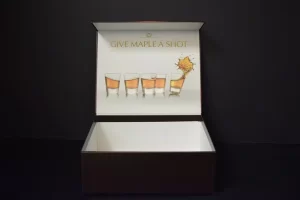 Open box with "Give Maple a Shot.