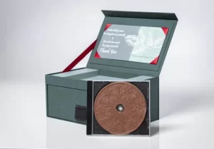 Box and chocolate CD gift set.