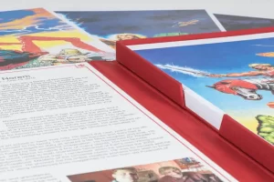 Art book with colorful illustrations and text.