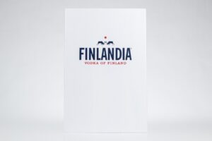 Finlandia Vodka of Finland logo on white.