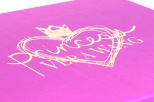 Purple box with gold "Princess Vera Wang.