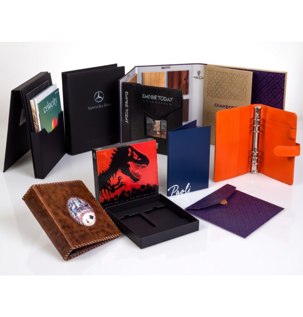 Custom press kits, sales kits, and promotional kits – versatile packaging solutions by Petra and Holum Chicago