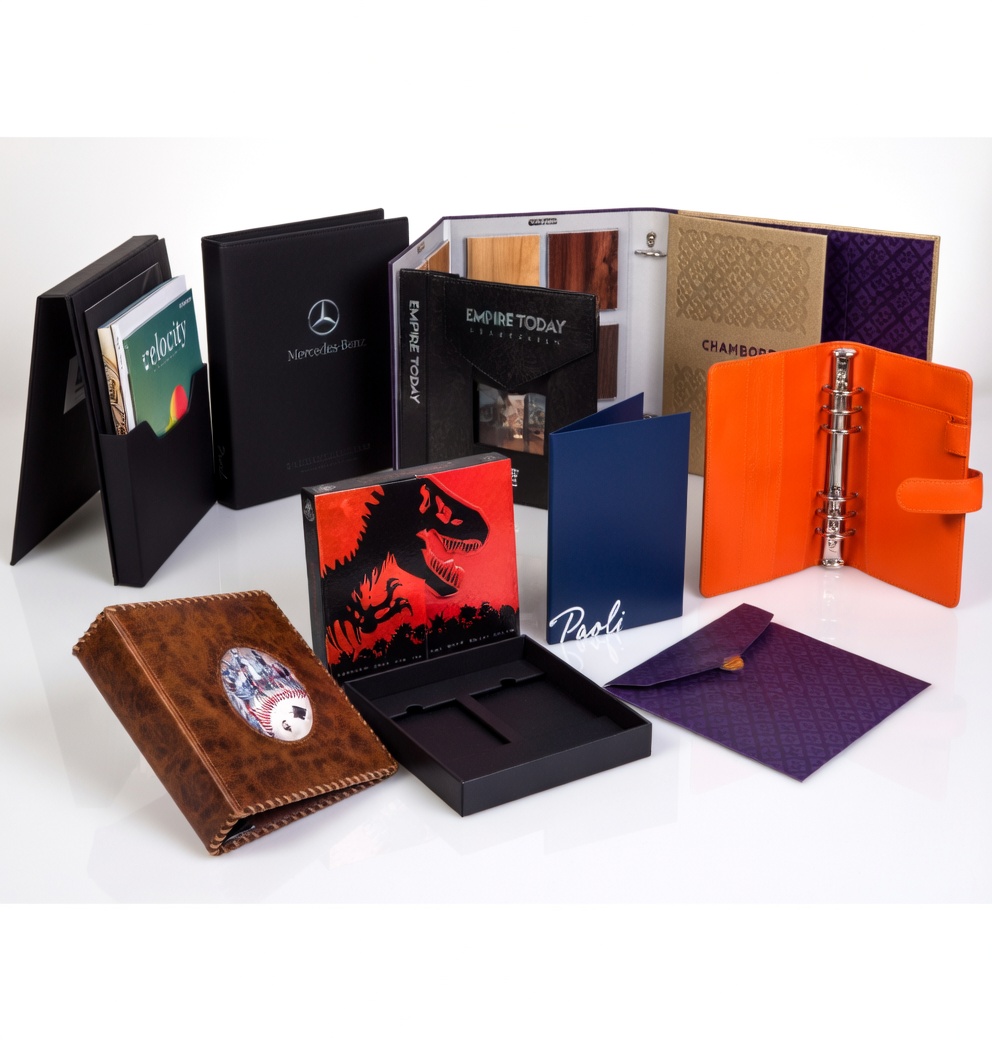 Custom press kits, sales kits, and promotional kits – versatile packaging solutions by Petra and Holum Chicago
