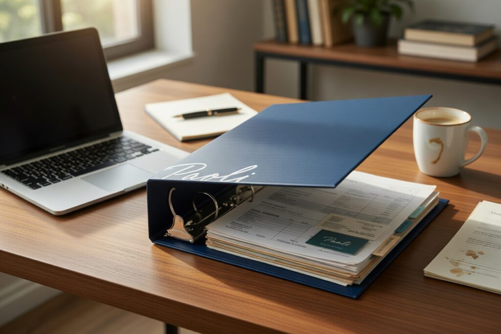 Reusable second-life custom sales kit and rigid box – durable sustainable packaging from Chicago’s Petra and Holum